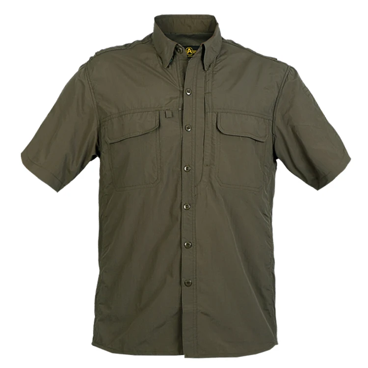 

Factory wholesale custom with two pocket quick dry men tactical combat short sleeve shirt, Picture