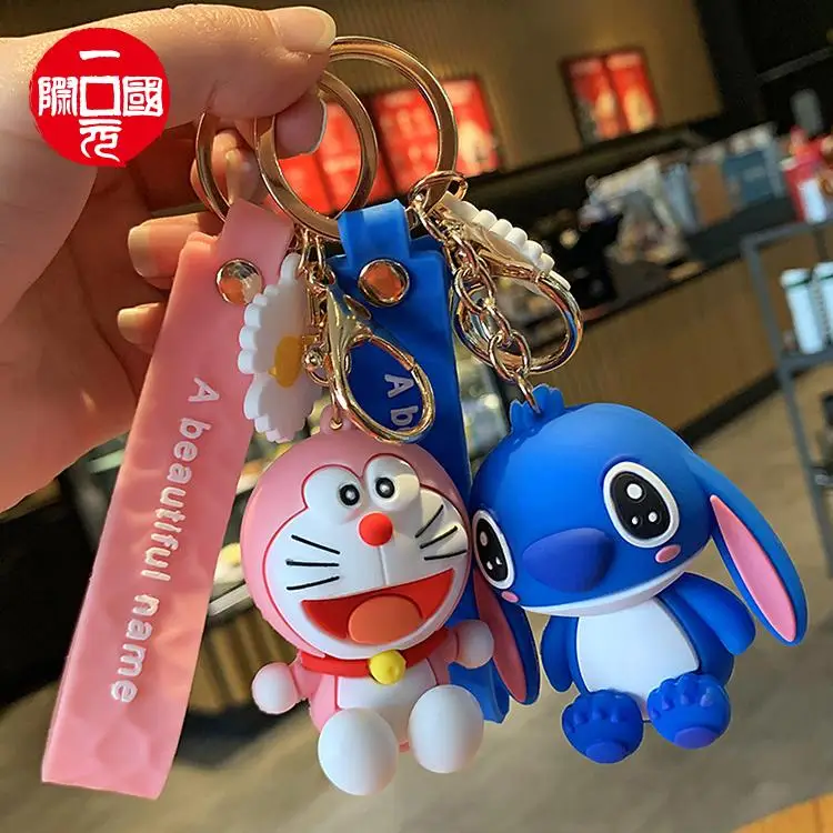 

One dollar Jingle cat Stitch KT keychain cartoon doll cute funny car couple bag gift pendant wholesale