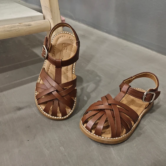 

Girl bun sandals 2021 summer fashion Korean version of versatile lady
