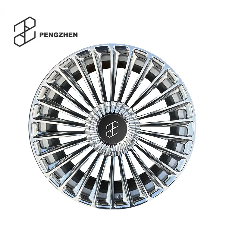 

Pengzhen 17Inch Customized Five Spoke 5x112 7.5j Polished Aluminum Cover Alloy Car Forged Wheels Rims For Mercedes Benz
