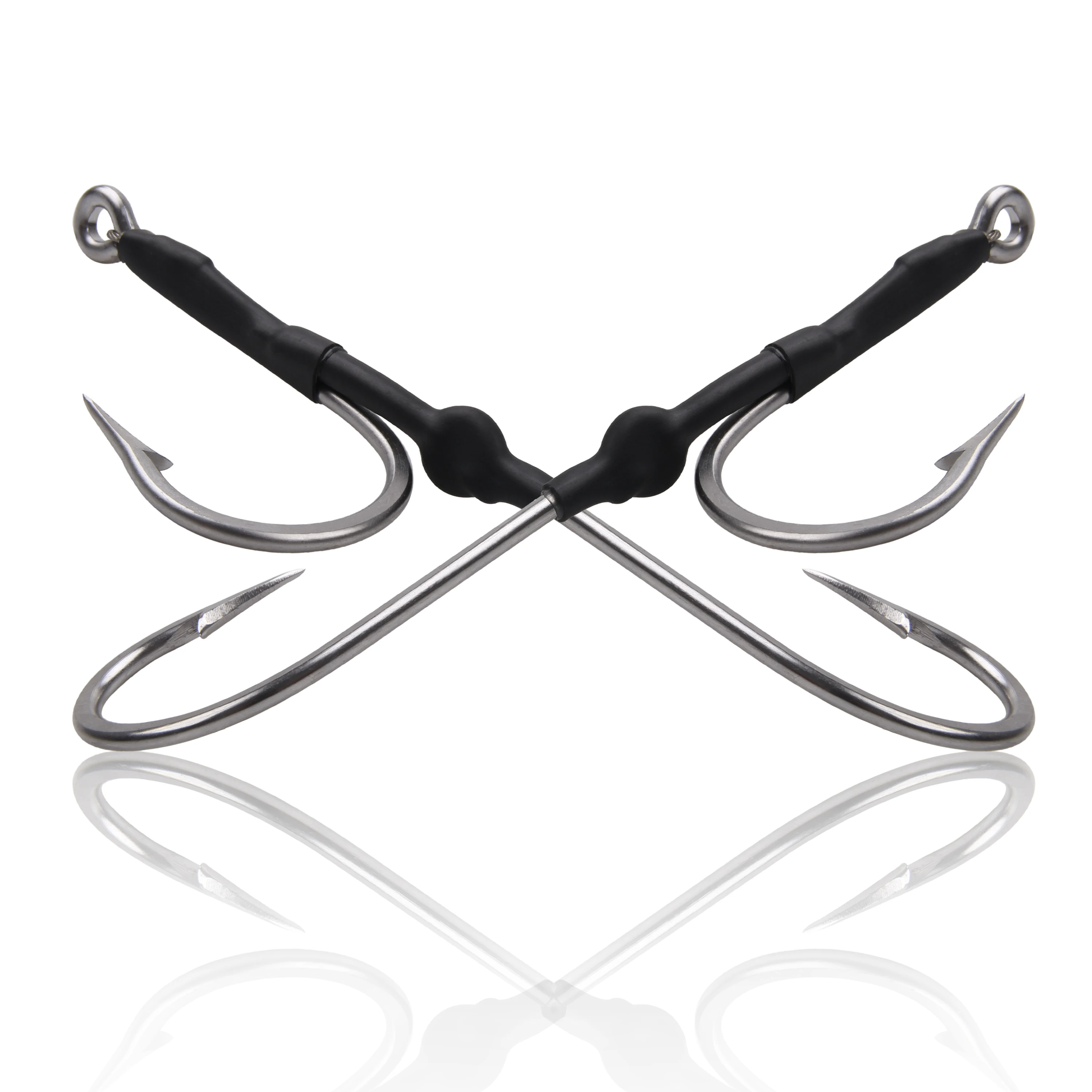7691s Double Rig Fishing Hooks Size 6/0 7/0 8/0 9/0 10/ 0 11/0 12/0 13/