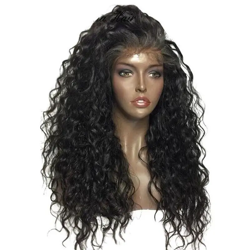 

DIVA1 Thin film 180% Density Curly 360 Lace Frontal Wigs Pre Plucked brazilian Remy hd transparent lace frontal wig