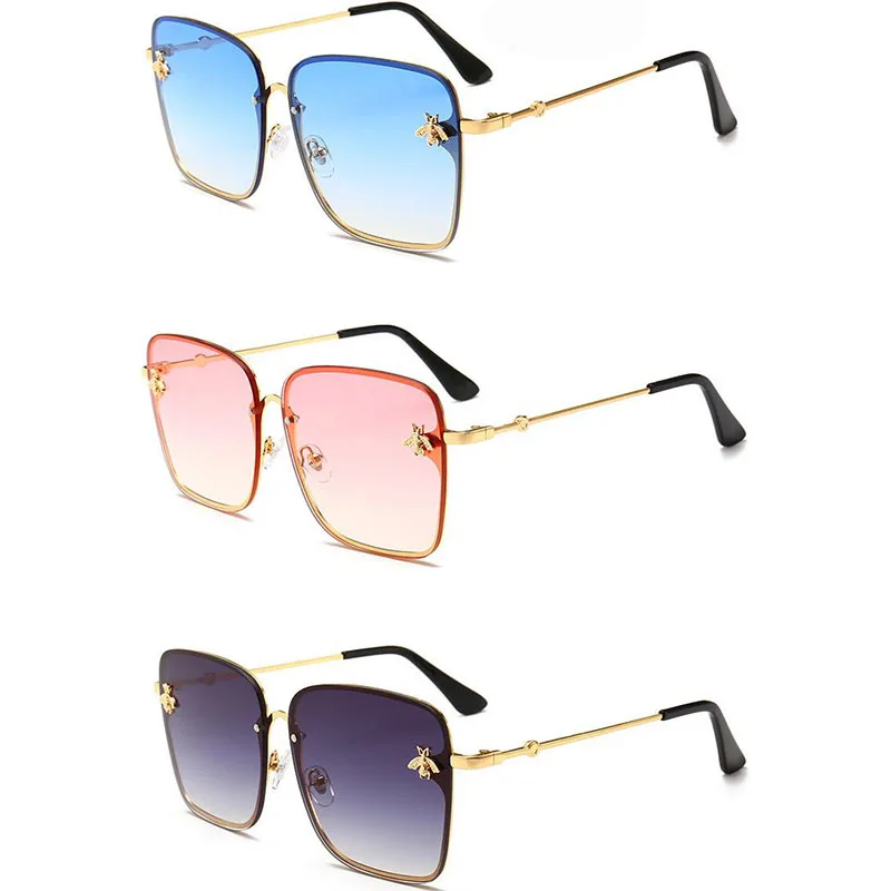 

WIIPU Retro Square Sunglasses Women Brand Designer Metal Frame Oversized Sun Glasses Female Gradient Shades Oculos UV400