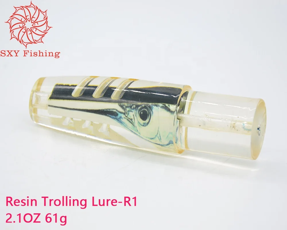 

SXY FISHING Resin Trolling lures Big game lures Plastic Trolling lure Big eyes Resin head bait R1