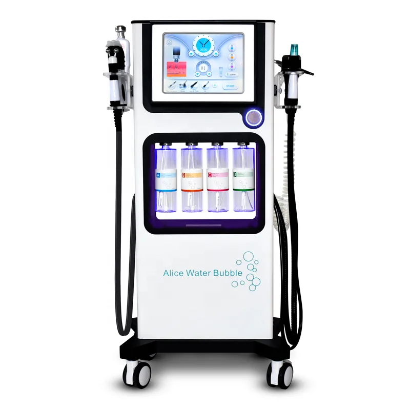 

Cenmade professional hydro skin jet peel facial water dermabrasion hydra oxygen beauty machine, White+grey