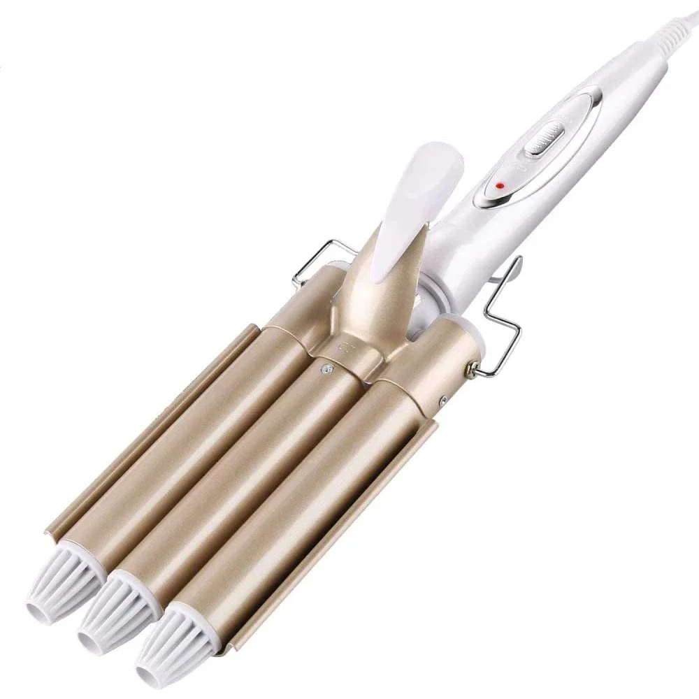 

Professional hair tools hair curlers ceramic three rounds of beach waves roll