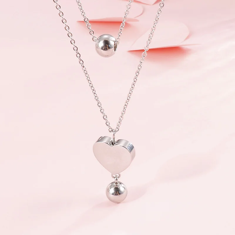 

Manufacturer wholesale fashion high quality silver plated stainless steel necklace