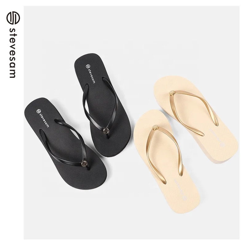 

Wholesale Rubber sandals Women High Heels Flip Flops, Black, beige
