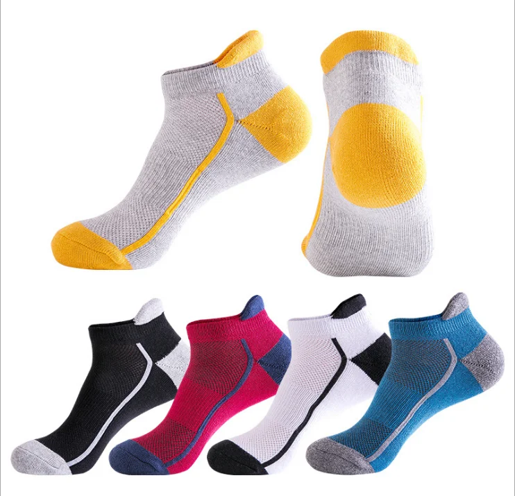 

custom logo QUICK DRY breathable 100% bamboo running men ankle sport Socks, Grey,black,white,red