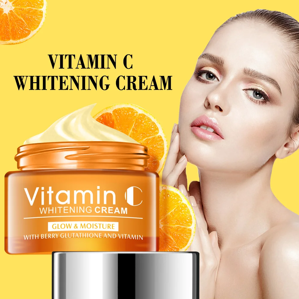 

OEM ODM Korean Skin Care Organic Vitamin C Cream Lightening Brightening Face Moisturizer Scar Removal Firming Face Cream Serum