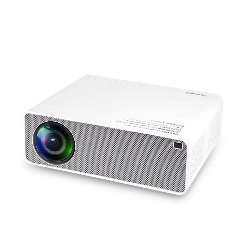 

2021 New Design Smart HD 1920*1080P Projector LCD Video Beamer For Game Movie Cinema Home Theater 200 Inch, White+gray