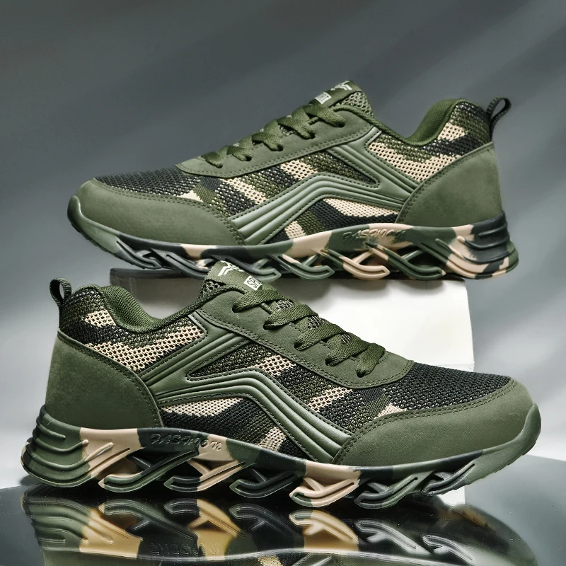 

Sneakers For Men Dropshipping Sneaker Genuine Shoes Men'S Fashion High Ankle Walking Training Camouflage