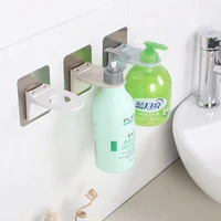 

Wall Mounted Self Adhesive Shower Gel Rack Liquid Soap Bottle Holder for Shampoo