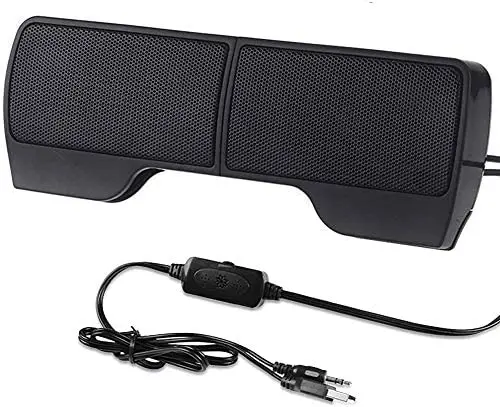 

HOT Portable Mini Computer Clip-On Speaker Compact USB Powered Wired Laptop Stereo Multimedia Soundbar for Notebook Laptop
