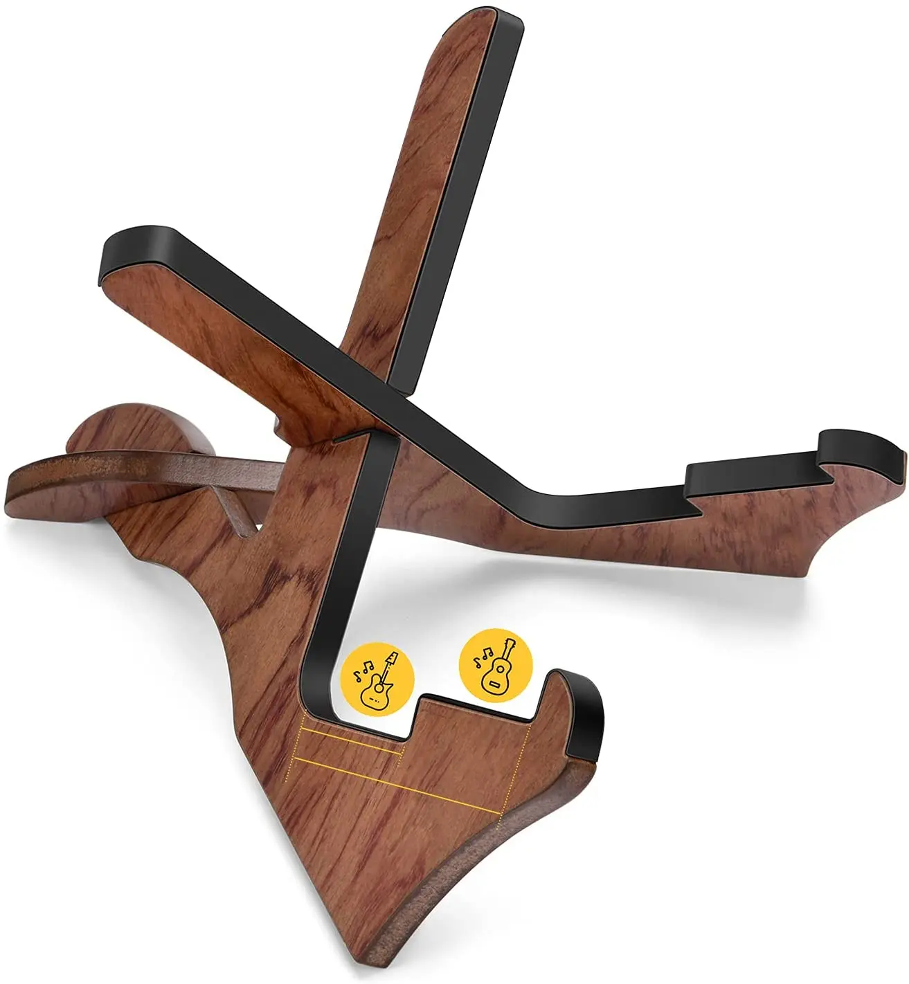 

PUSELIFE ukulele durable wood stand mini guitar accessory ukulele bass stand