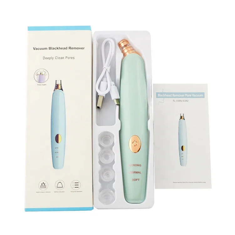 

Dropshipping Free Logo Printing Facial Pore Cleanser Electric Acne Vacuum Skin Care Deep Cleaning Blackhead Remover Tool, Pink, purple,green.