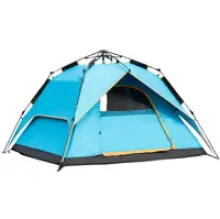 

Outdoor 3-4 Persons Double Layer Waterproof Pop Up Camping Traveling Tent