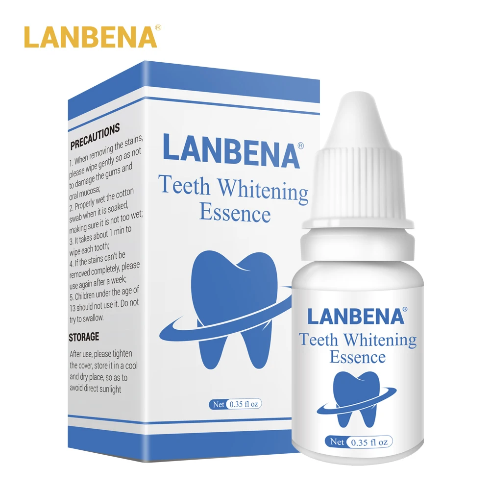 

LANBENA Natural Tooth Cleaning Serum Quickly Removes plaque and stains Teeth Whitening Essence