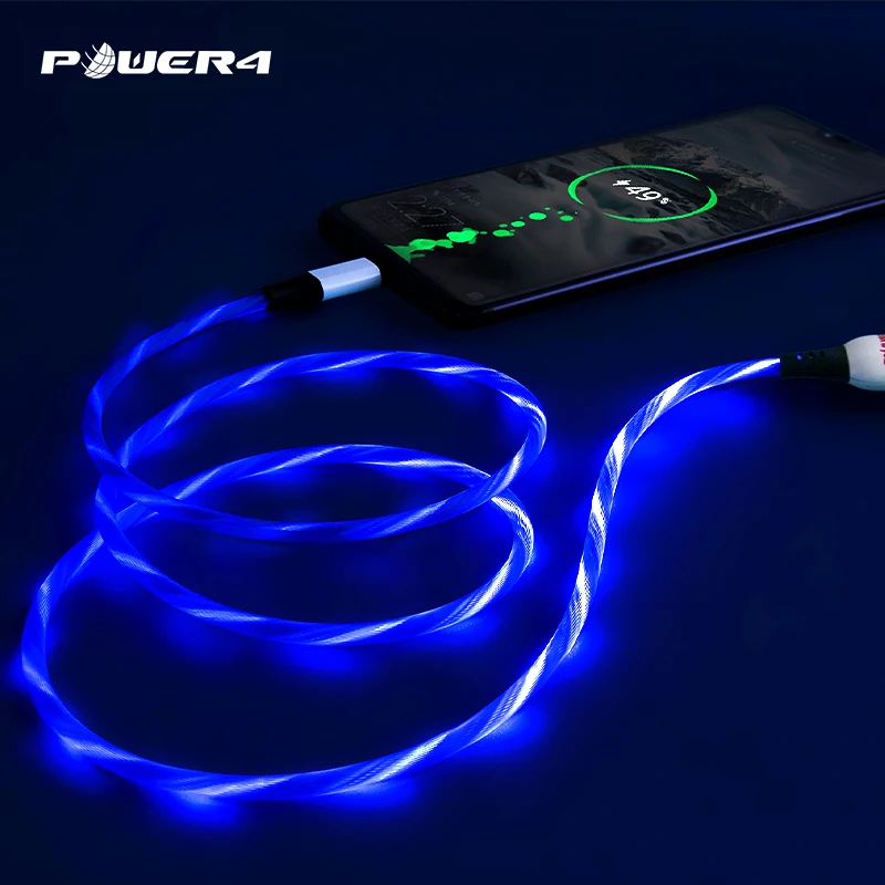 
USB cable pure copper core super fast charging USB line low price sample free iphone/android/type-C usb cable with led light 