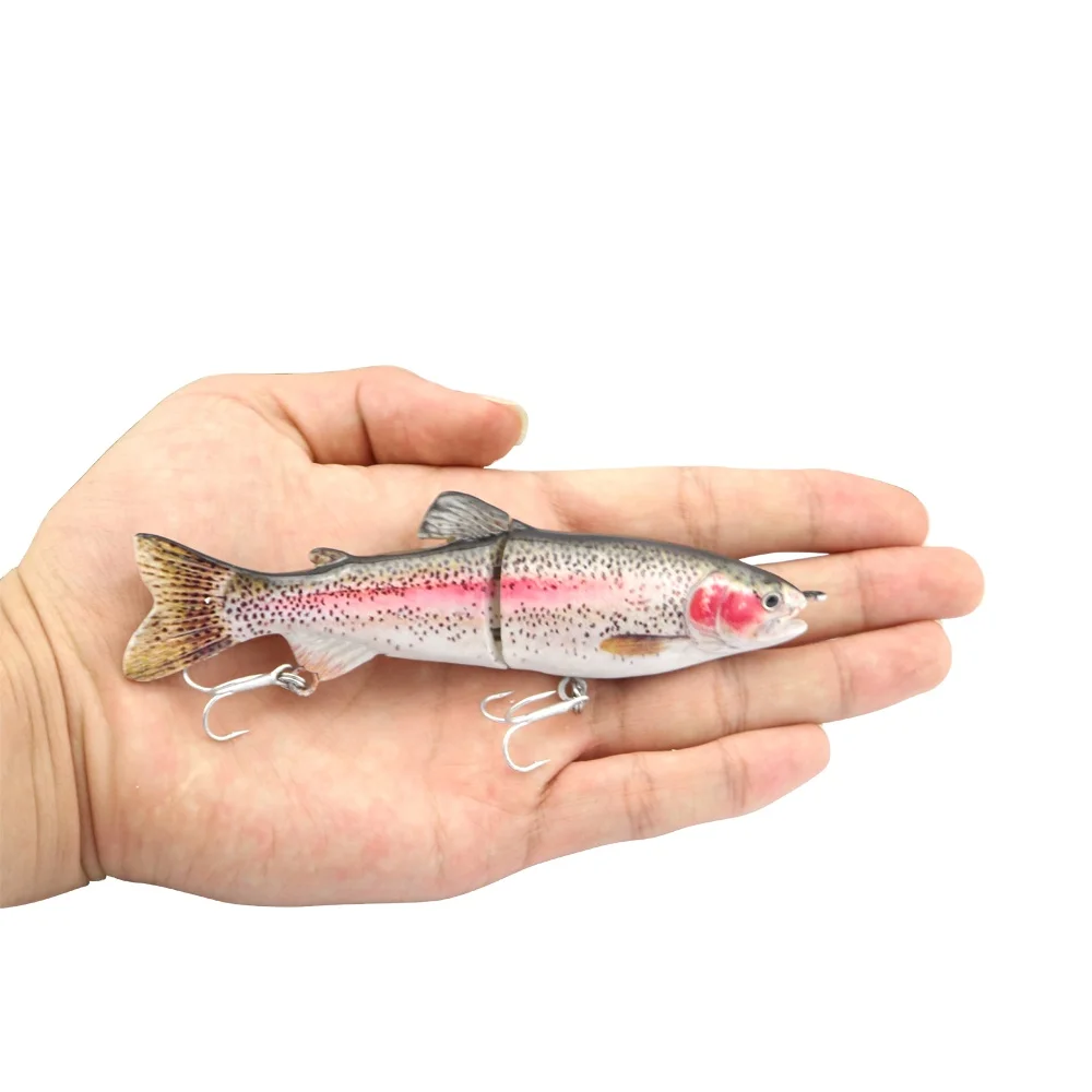 

bass fish lures section high performance high quality 2 Segments Fishing Bait Swimbait Aritificial Fishing, Customized