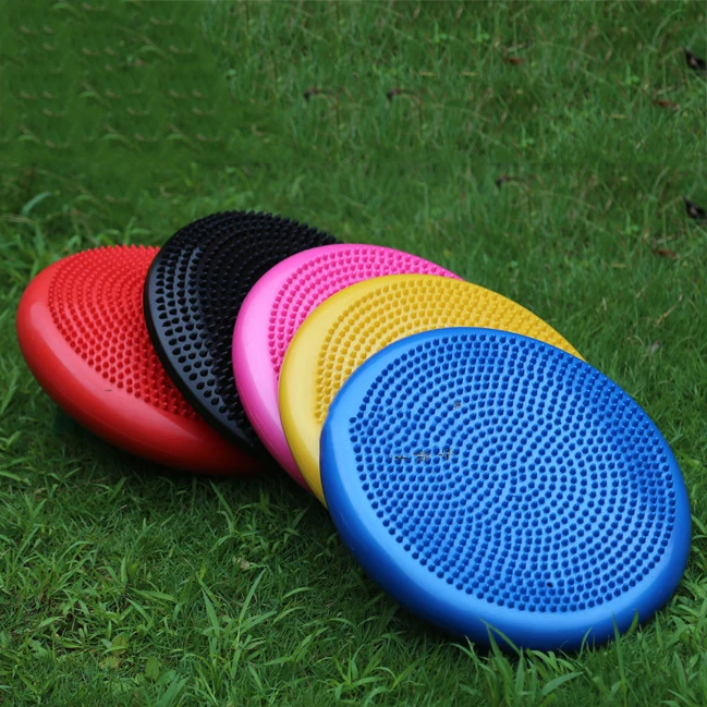 

Hot Selling Eco-friendly PVC wobble cushion core inflatable stability balance disc