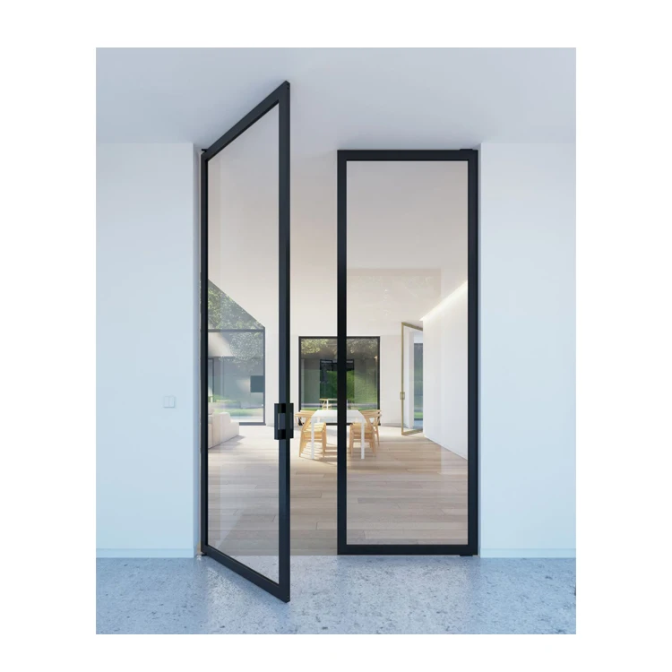 
model aluminum door bathroom china glass aluminum alloy swing door 
