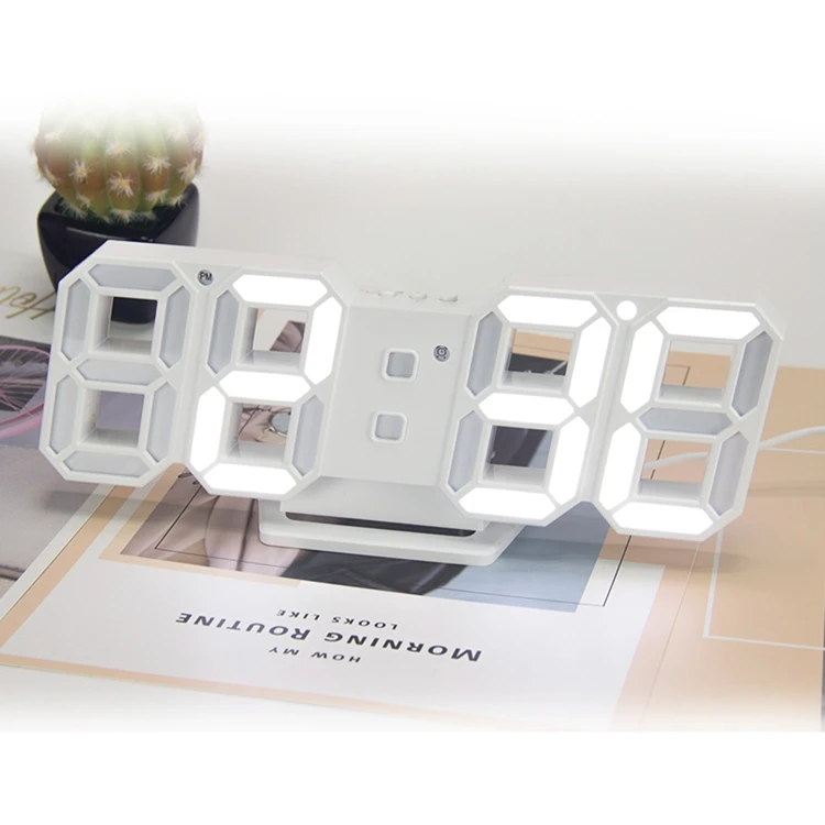 

Customizable Amazon hot sale fashion small digital led wall clock, Multi