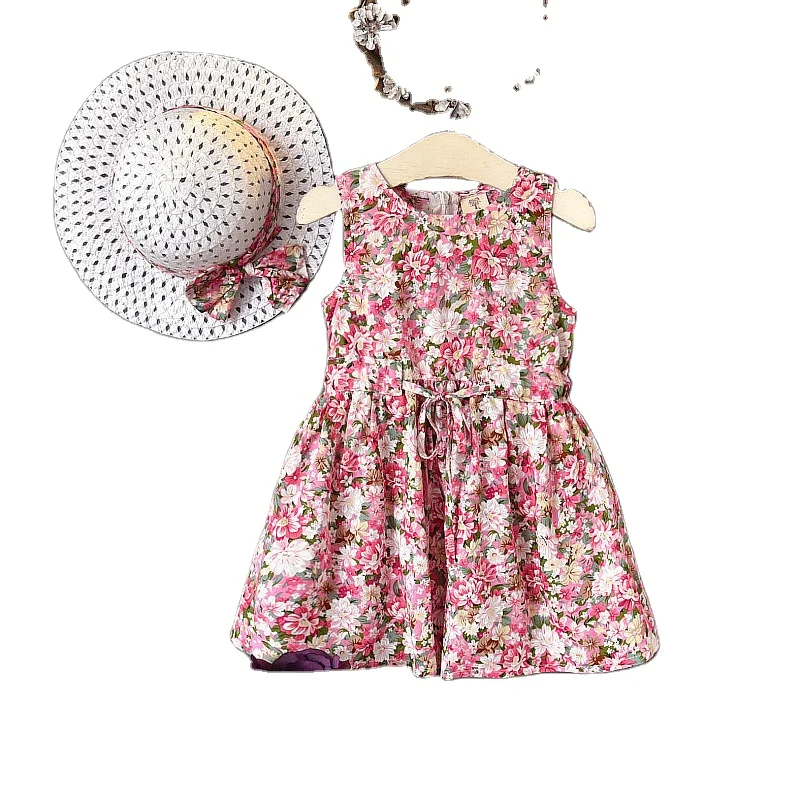 

Cross-border explosion korean version holiday style female baby floral skirt princess kids children girl dress