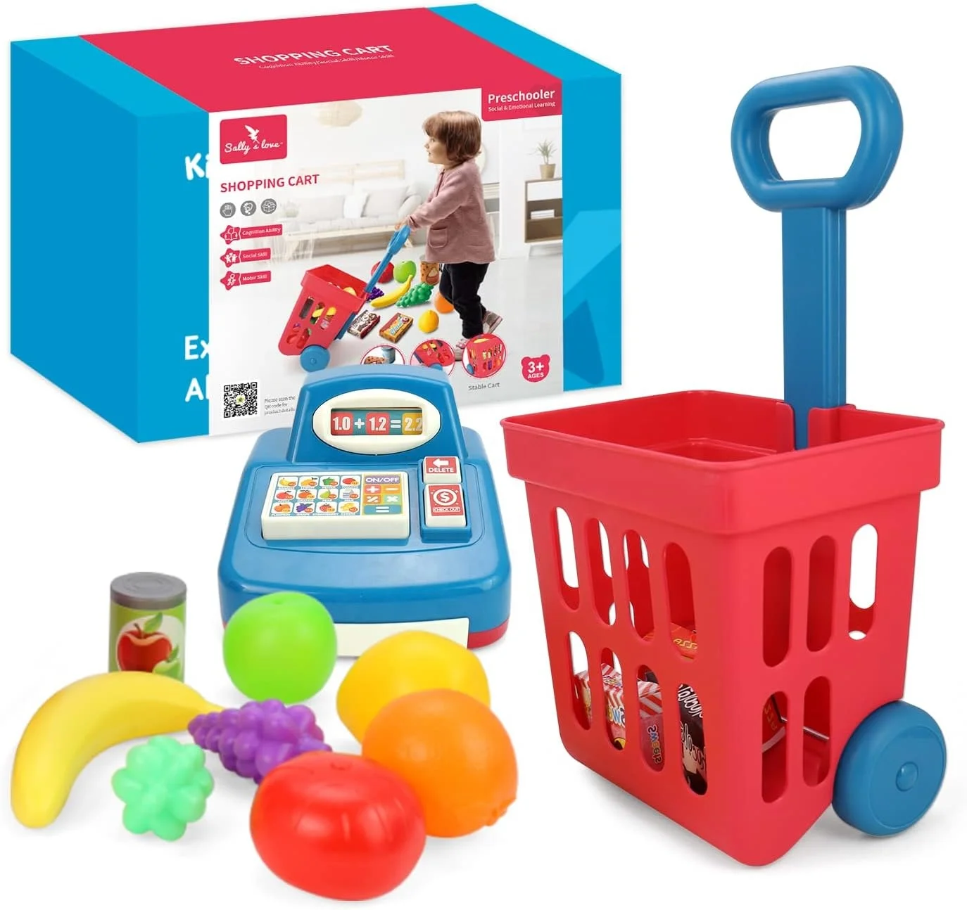 

Home supermarket toy set cash register for kids cash register toy set juguetes de comestibles market groceries toys