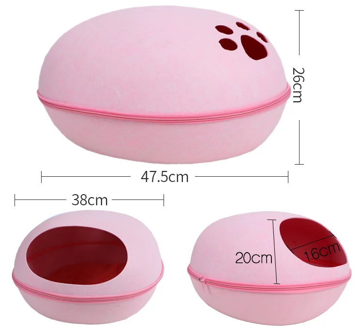 

Wholesale Customized beautiful appearance Cat litter Waterproof Thickened Felt Cat Nest, Customizable