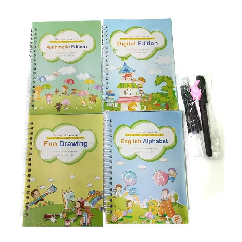 

2023 Wholesale Magic Practice Copybook Kids Hand Writing Calligraphy Copybook Custom Reused Copybook