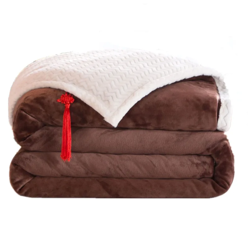 

Factory Wholesale Sofa Dog Bed Cover Reversible Microfiber Sherpa Fleece Pet Blanket, As shown