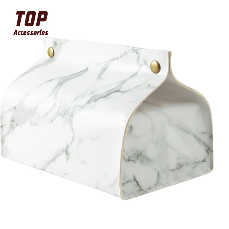 

Most Popular Pu Leather Facial Tissue Box Cover for Hotel