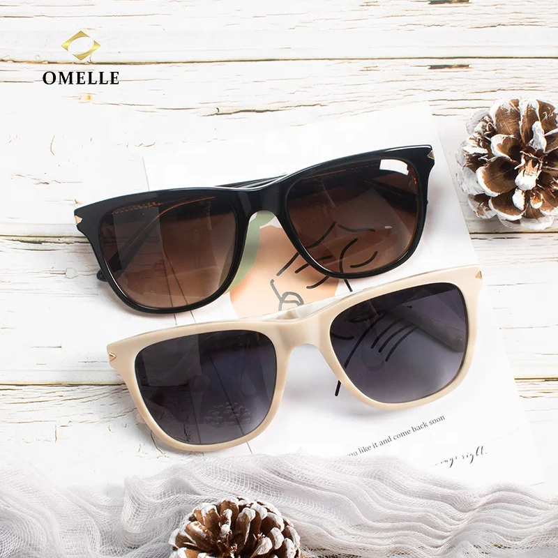 

OMELLE Shenzhen Manufacture Fashion Custom Logo Men Acetate Sunglasses