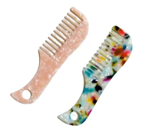 

HOT Home travel portable exquisite bathroom glam sensitive hair acetate comb, As shown