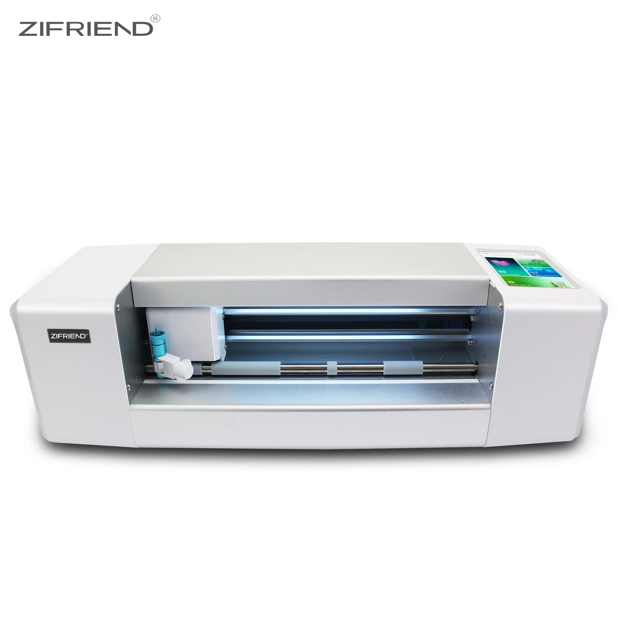 

Zifriend Upgraded Automatic Customize 360 Soft Front Back Skin Film Cutting Machine For Mobile/Watch/Camera/iPad/Game Machine, Silver