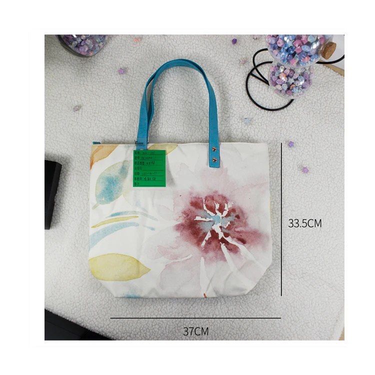 

0.01$ Get Sample Fashionable Custom Printing Cotton Canvas Tote Shopping Bag, Customized color