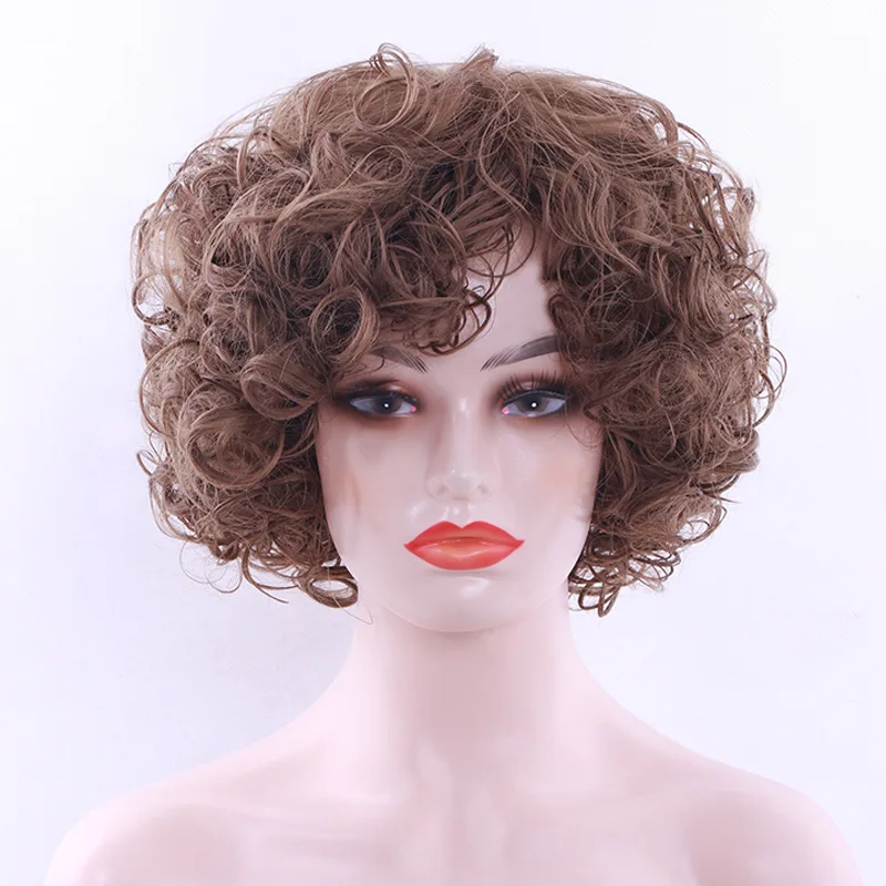 

Natural Beautiful Generous Fashion Headband Synthetic Wigs Short Curly Synthetic Wigs, 1 color