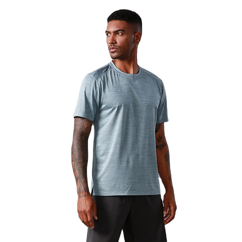 

2022 new summer sports t-shirt round neck loose running fitness men's short t-shirt