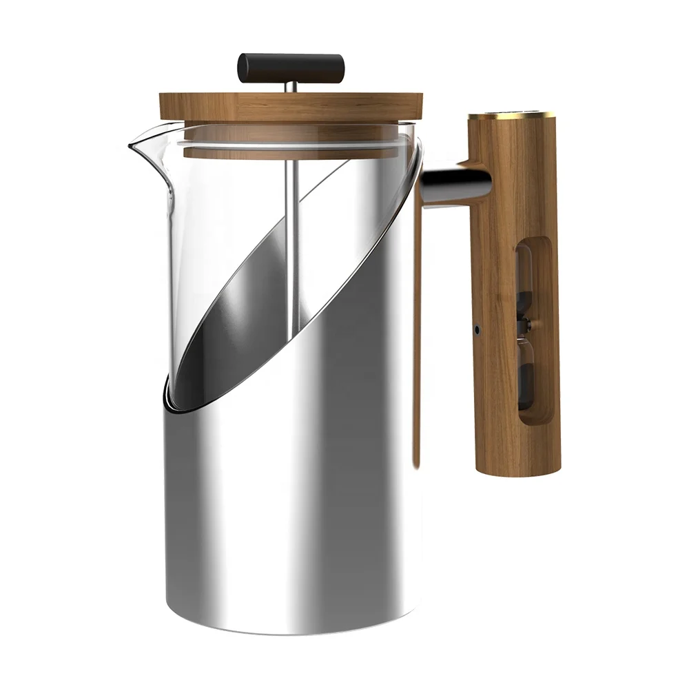 

Factory Price Amazon Hot Sale BPA Free Pyrex Glass 304 Stainless Steel Espresso Fashion Tea Maker Coffee French Press, Black, white, gray, red, blue, green, yellow
