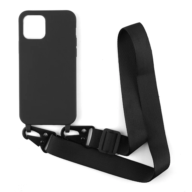 

2021 Necklace Crossbody Lanyard Phone Case For iPhone 12 11 Pro 11 X 7 8 PLUS Lanyard Neck Strap Rope Cover