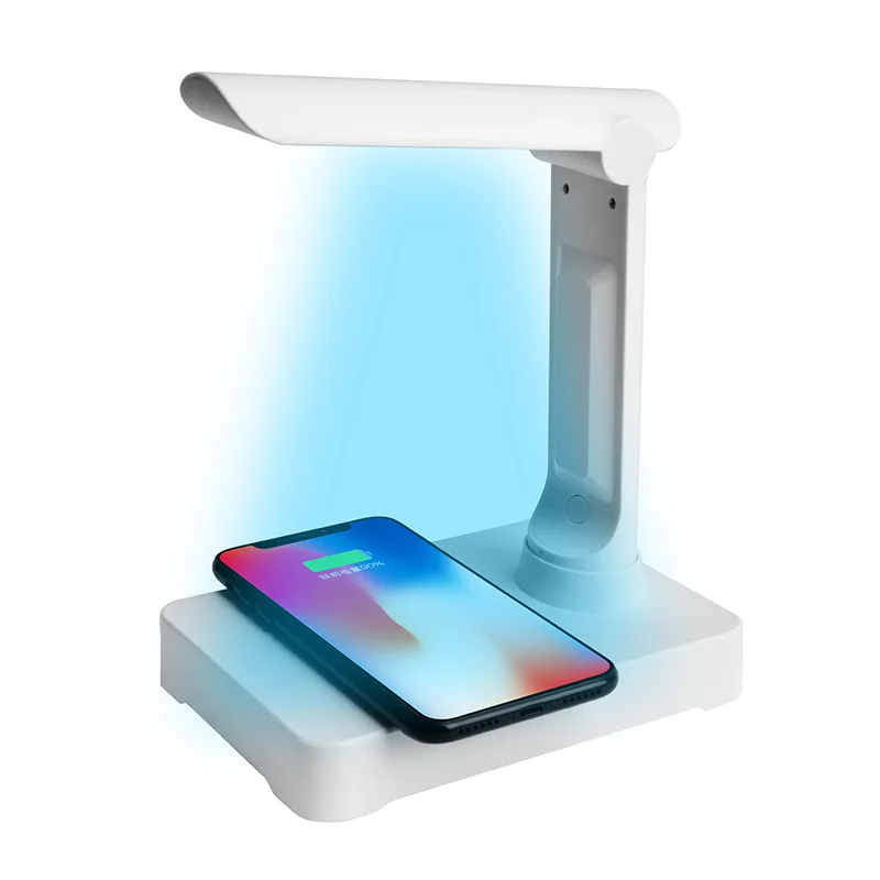 

3D Knight portable sanitizing machine charging 10w fast wireless phone charger stand cleaner Portable uv lamp charger