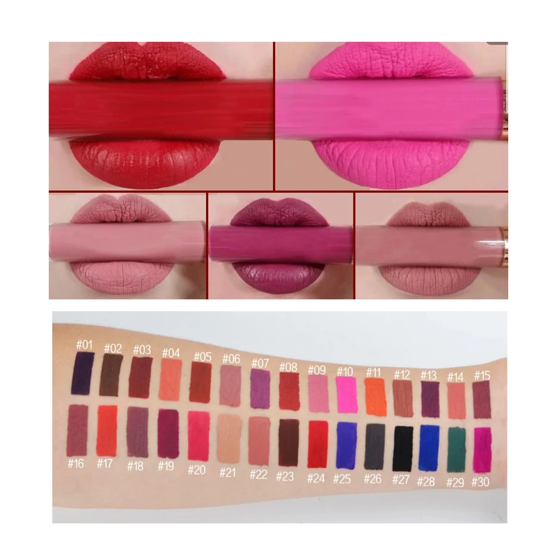 

30 Colors Free Sample Beauty Liquid Matte Lipstick