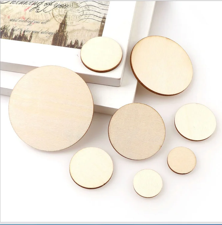 
factory wholesale Unfinished round wood circles 