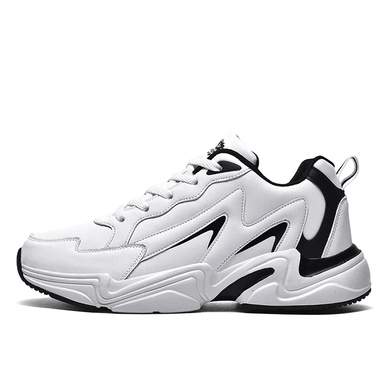 

Wholesale Custom Waterproof Leather Basketball Shoes Street Style Trend Casual Shoes Stitching Sole Sneakers