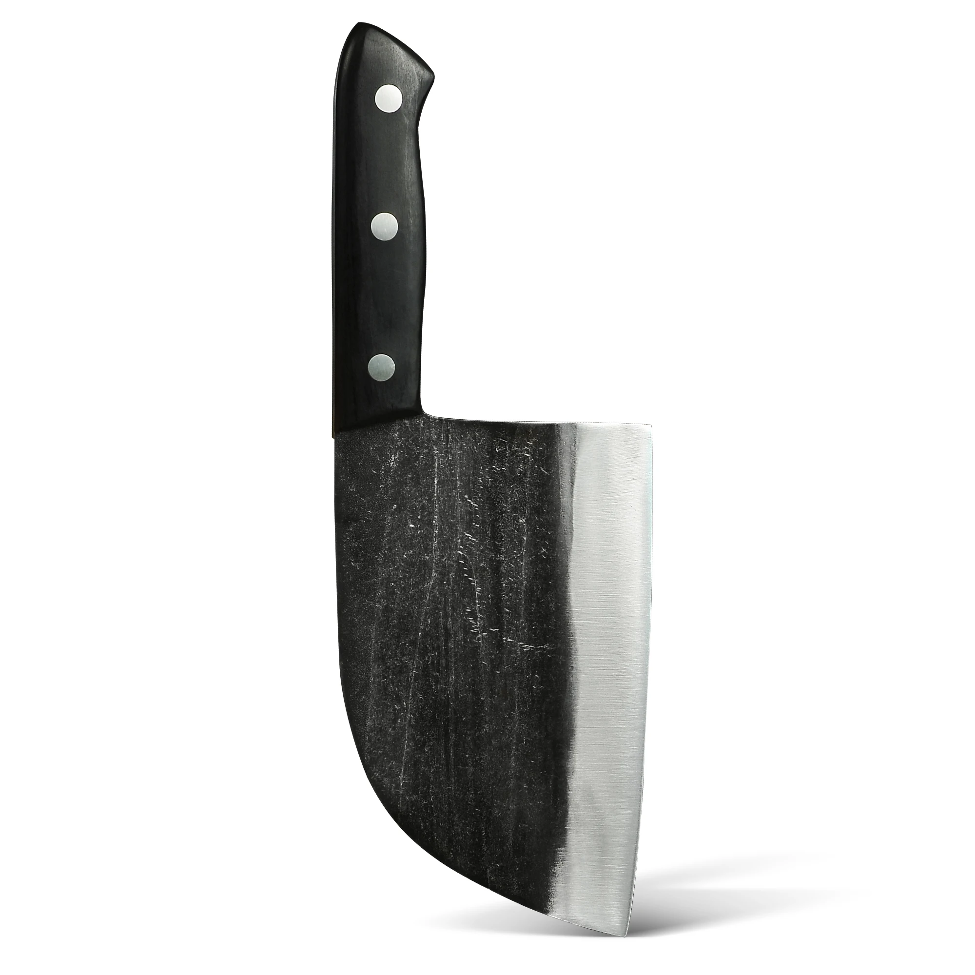 

Manufacturer Large Cleaver Chopping Knife 7 Inch High Hardness Black Full Tang German Steel Sharp Knives Butcher Knife Handmade