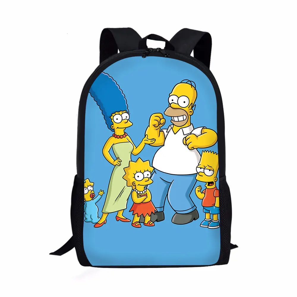 

custom canvas Simpson novation designer children sublimation kid backpack school bag