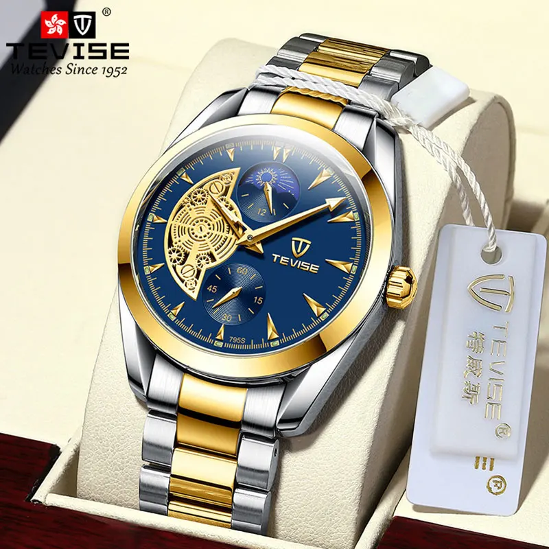 

Quality Top Luxury Waterproof Classic Hand Watch Automatic Fashion Male Watches Wholesale Wristwatch For Men, Optional