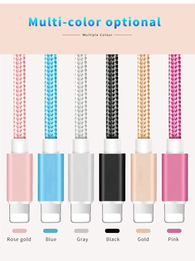 3m cabo usb led chargers mobile phone chargeur microphone cable for iphone charger - ANKUX.COM