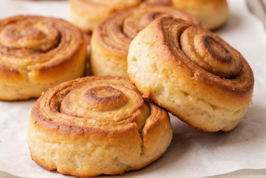 Annie's cinnamon buns packaging showing nutritional information and baking instructions, with a clock indicating preparation time